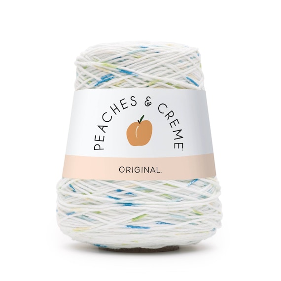 Peaches and Cream Cotton Yarn cone, in color Happy Go Lucky, (14 oz cone)