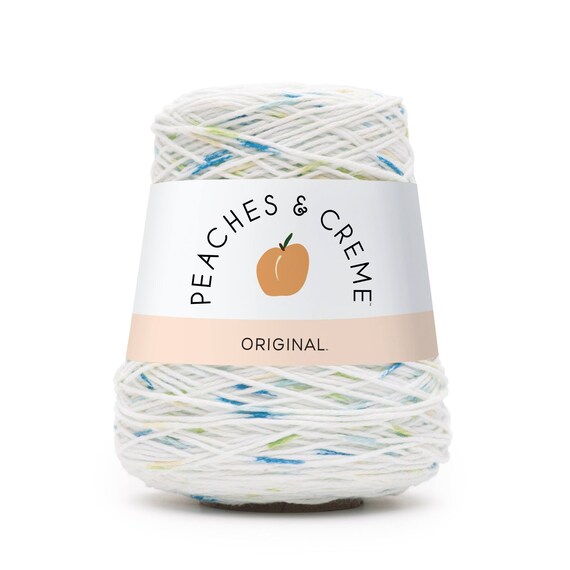 Peaches and Cream Cotton Yarn Cone in Color Happy Go Lucky Etsy