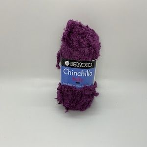 Berroco Chinchilla Bulky Yarn: Plump Purple Rayon Chenille