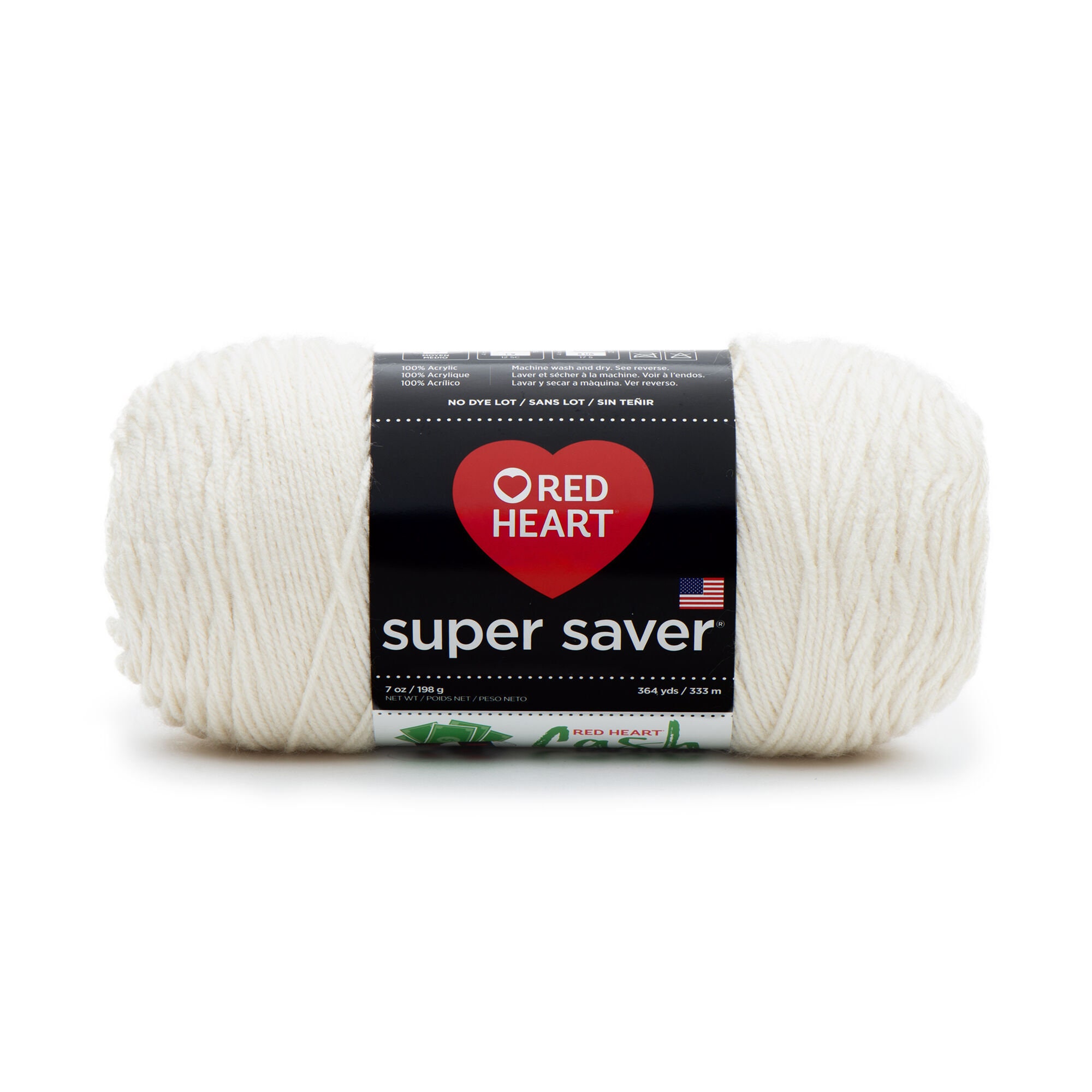 Best Two Skeins Off White Aran Red Heart Reflective Yarn for sale