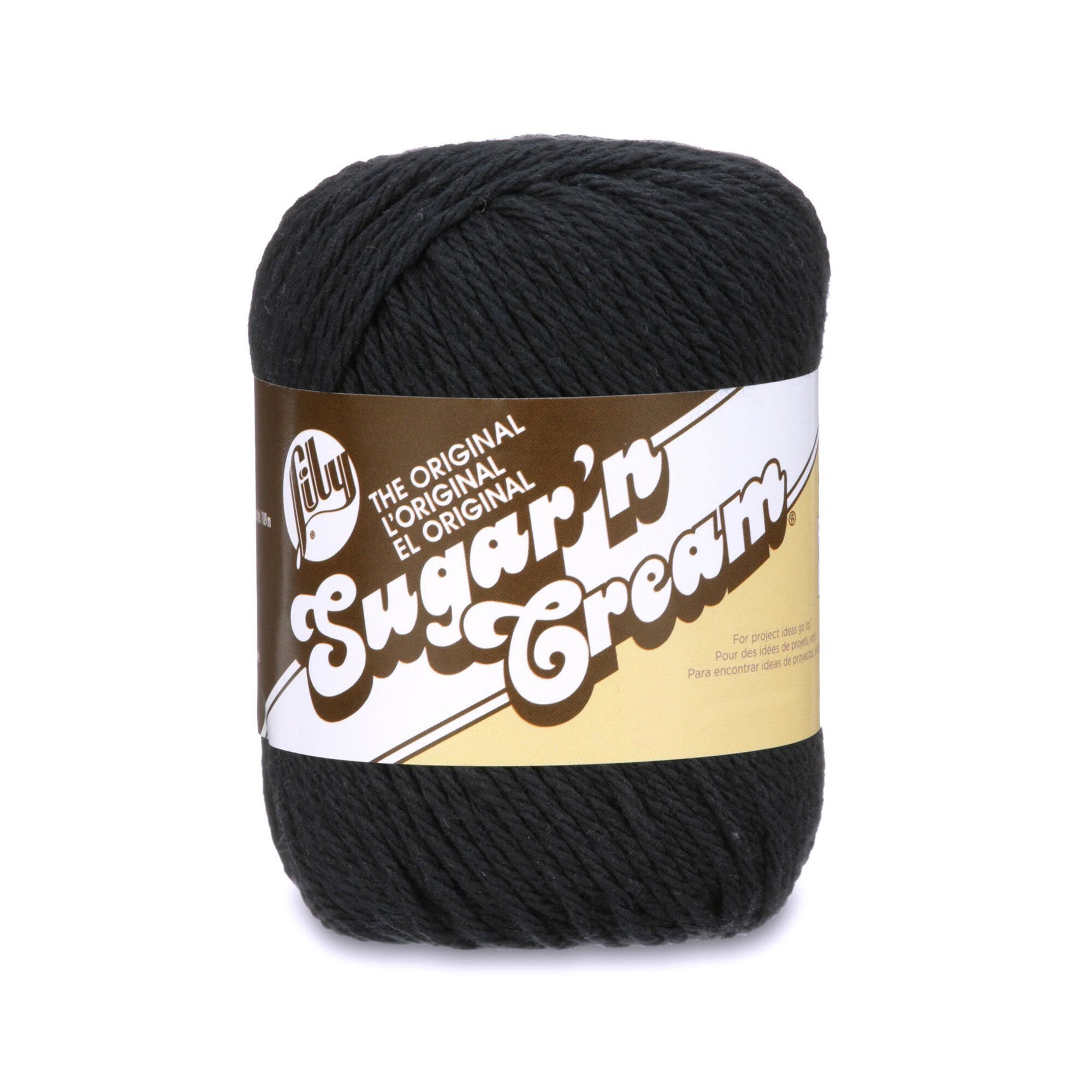 Sugar and Cream in Black Cotton Yarn, Black Cotton Yarn 