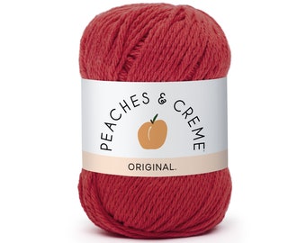 Peaches and Cream Red Cotton Yarn