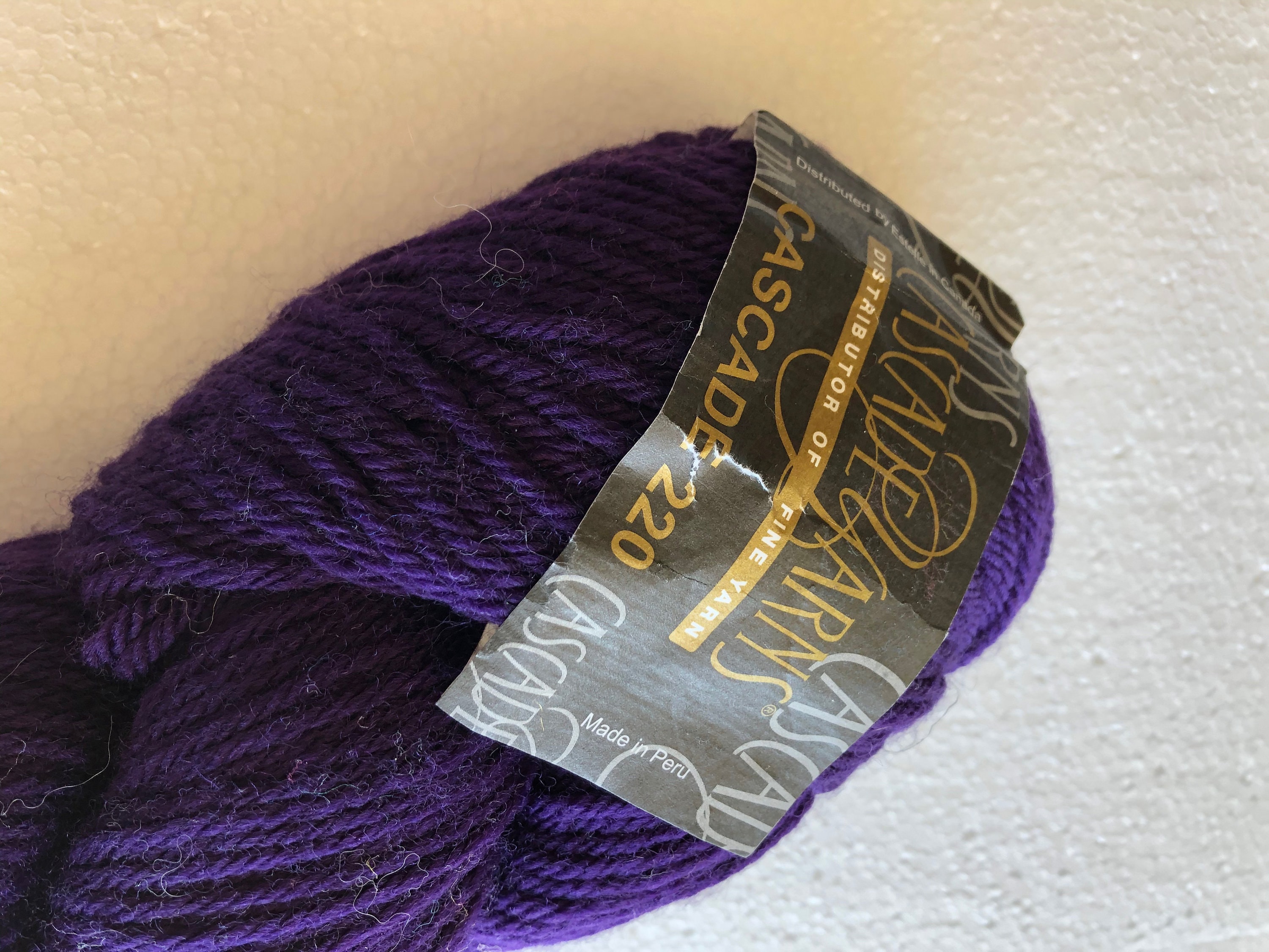 Sugar and Cream Cotton Yarn in Moondance Ombre Color, Variegated Purple,  Blue and White Cotton Yarn 