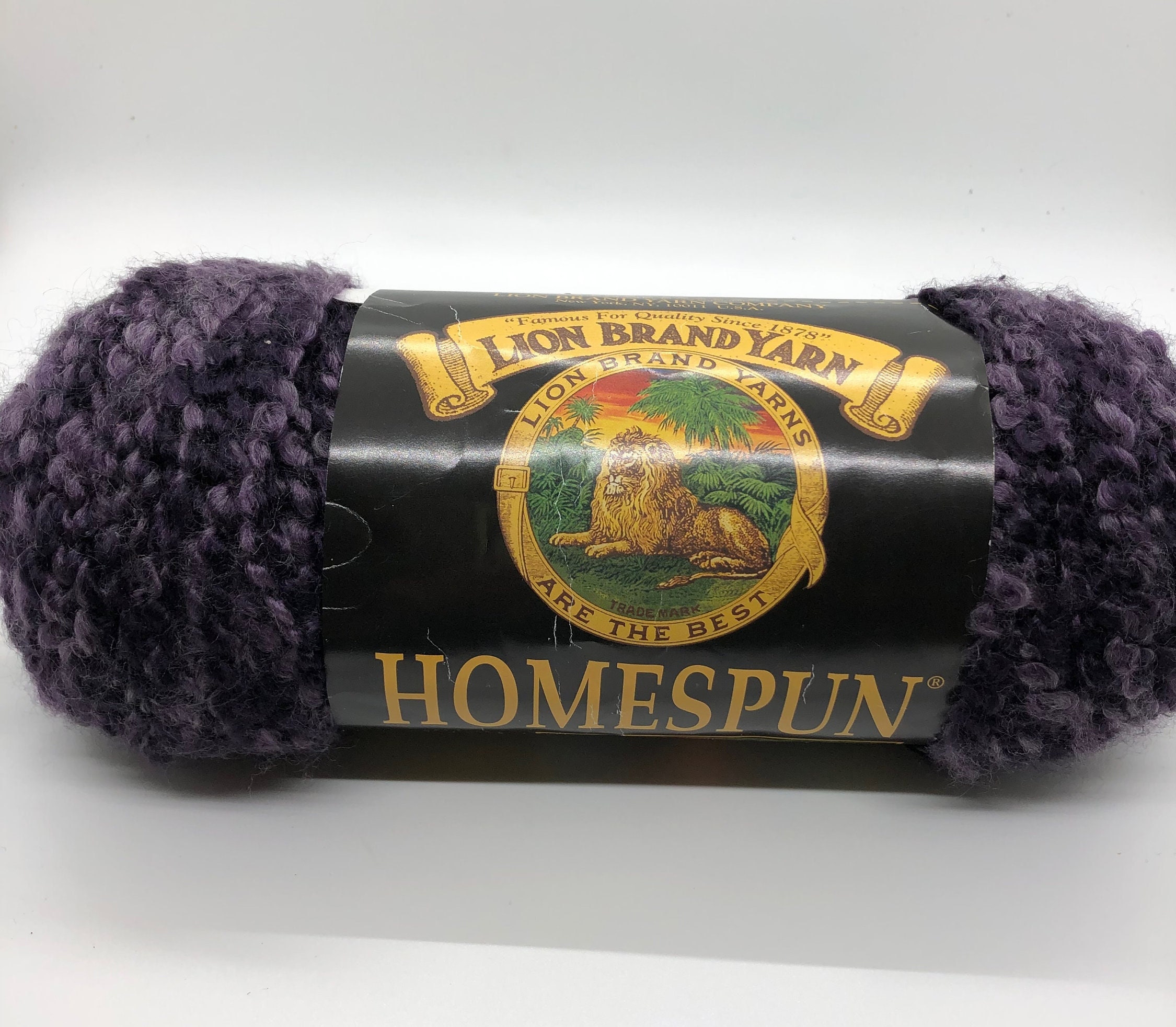 Lion Brand Homespun Yarn (373) Black