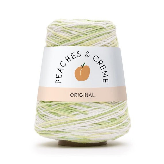 Peaches and Cream Cotton Yarn cone, in color Limeade, (14 oz cone)