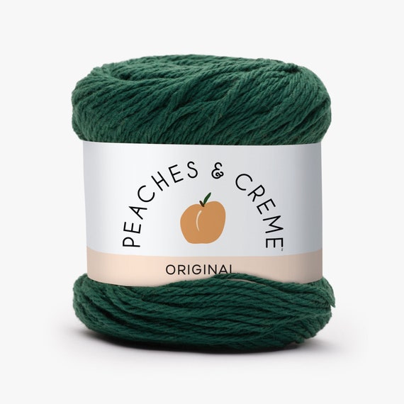 Peaches and Cream in Forest Green Cotton Yarn 