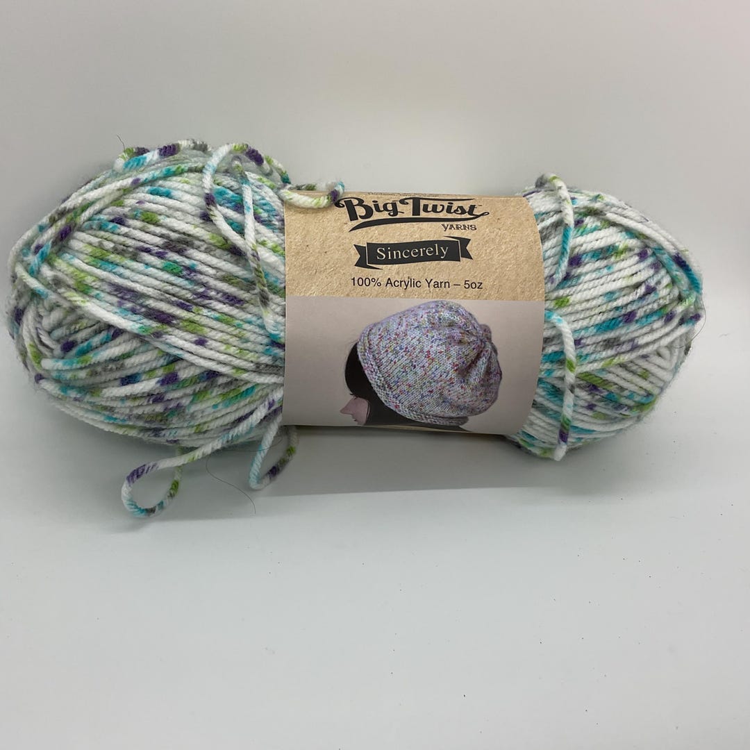Discontinued Yarn. Big Twist Sincerely Ombre in Peacock Confetti Color ...