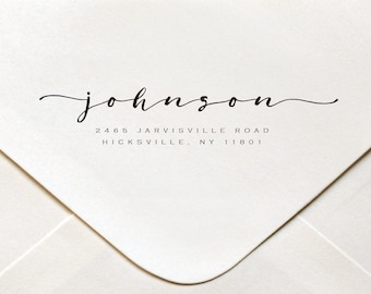 return address stamp etsy