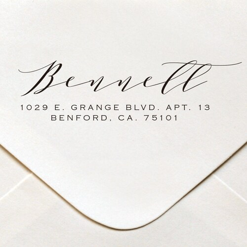 Address Stamp Return Address Stamp Custom Stamp Self Inking Etsy