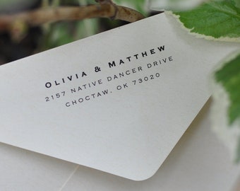 Custom Address Stamp! Premium Self-Inking or Rubber Return Address Stamp!