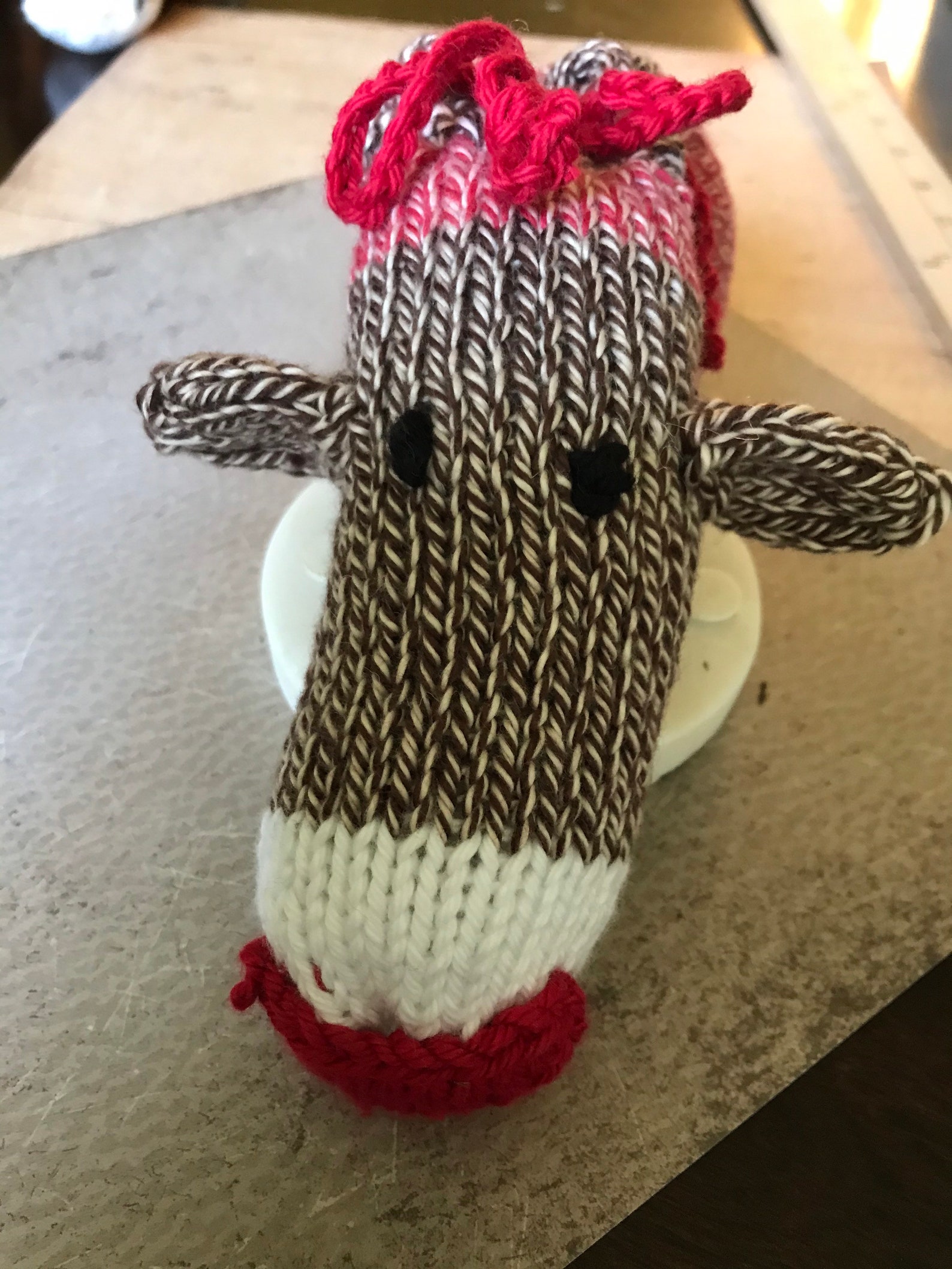 Sock MONKEY Hand Knit Willie WARMER Gag Gift Cotton Custom Etsy UK