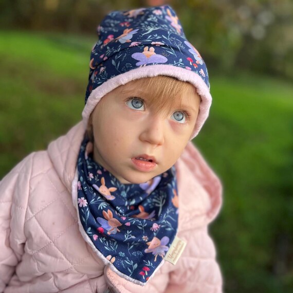 Cappello Scaldacollo Cotone Bambina Sciarpa Cappello Passamontagna