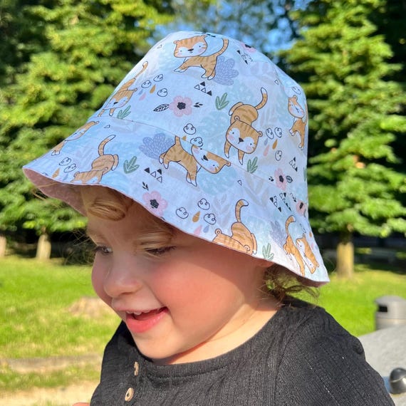 Chapeau De Soleil Enfant Renard Adorable – Casquette Plage Bébé 3-8 Ans, Respirant & Réglable Avec Mentonnière