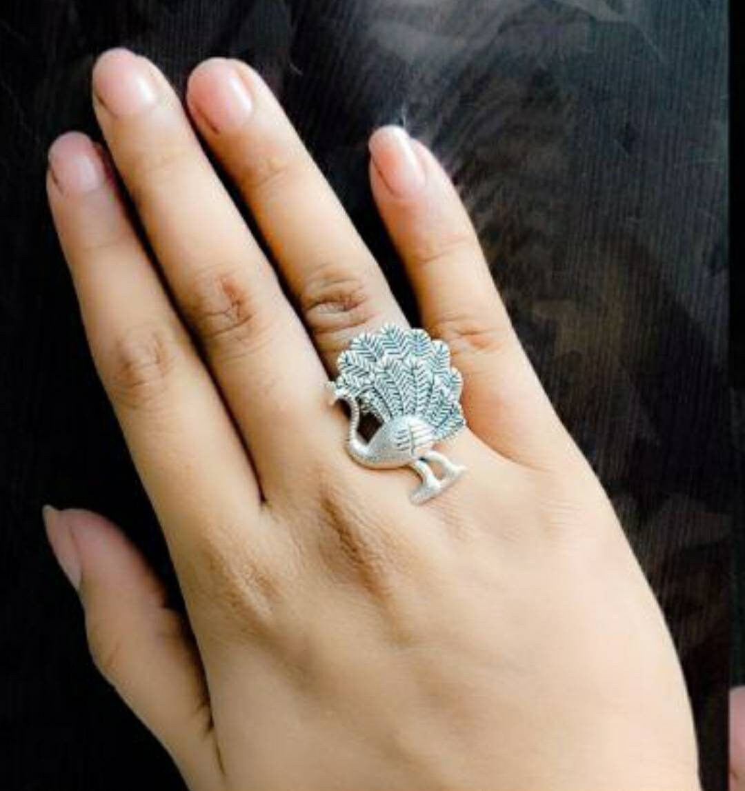 Buy Silver-Toned Rings for Women by SHIVARTH Online | Ajio.com