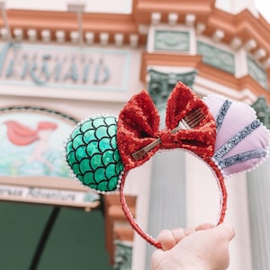 Little Mermaid Character Inspired Princess Ariel Mouse Ears