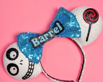 Nightmare Before Christmas Inspired Barrel Mouse ears
