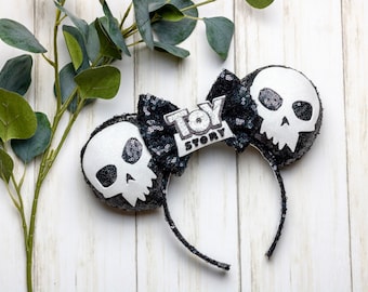 Sid Inspired Toy Story Black Sequin mouse ears
