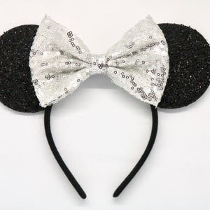 Silver mouse ears, disney ears, mouse ears, baby mouse ears, adult mouse ears, classic mouse ears, sequin mouse ears, disney Mouse ears