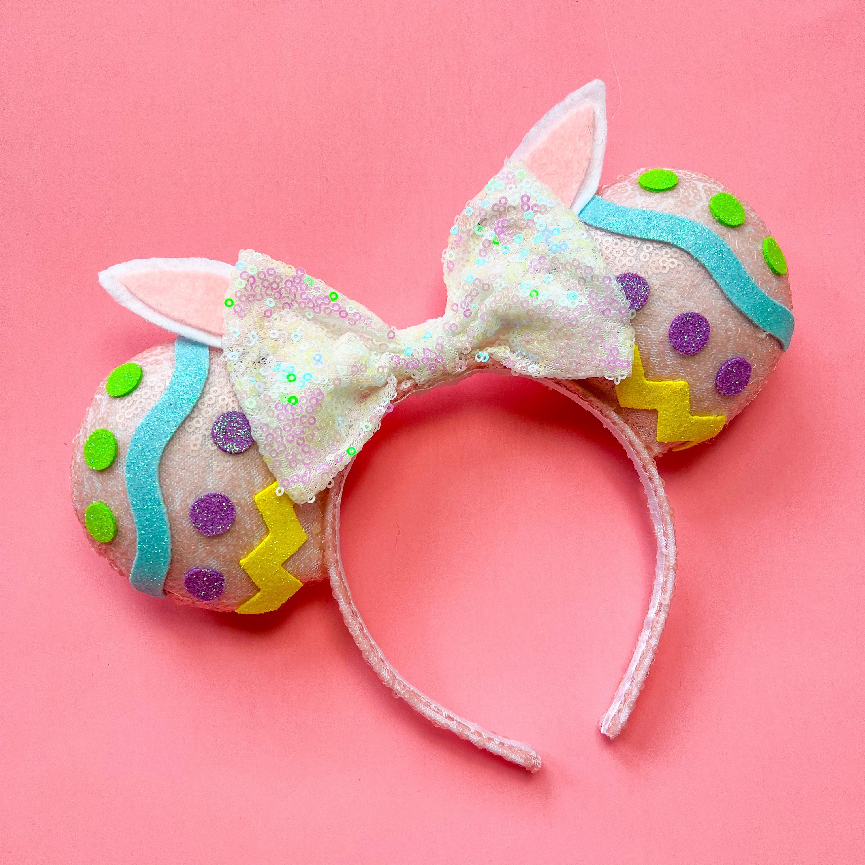 Disney, Accessories, Disney Parks Minnie Halloween Lollipop Candy Headband  Ear Sequin Bow Nwt