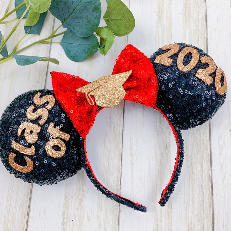 Graduation Multi Year Customizable Mickey Mouse Ears Etsy