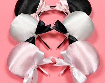 Coquette pearl and bow Mouse Ears
