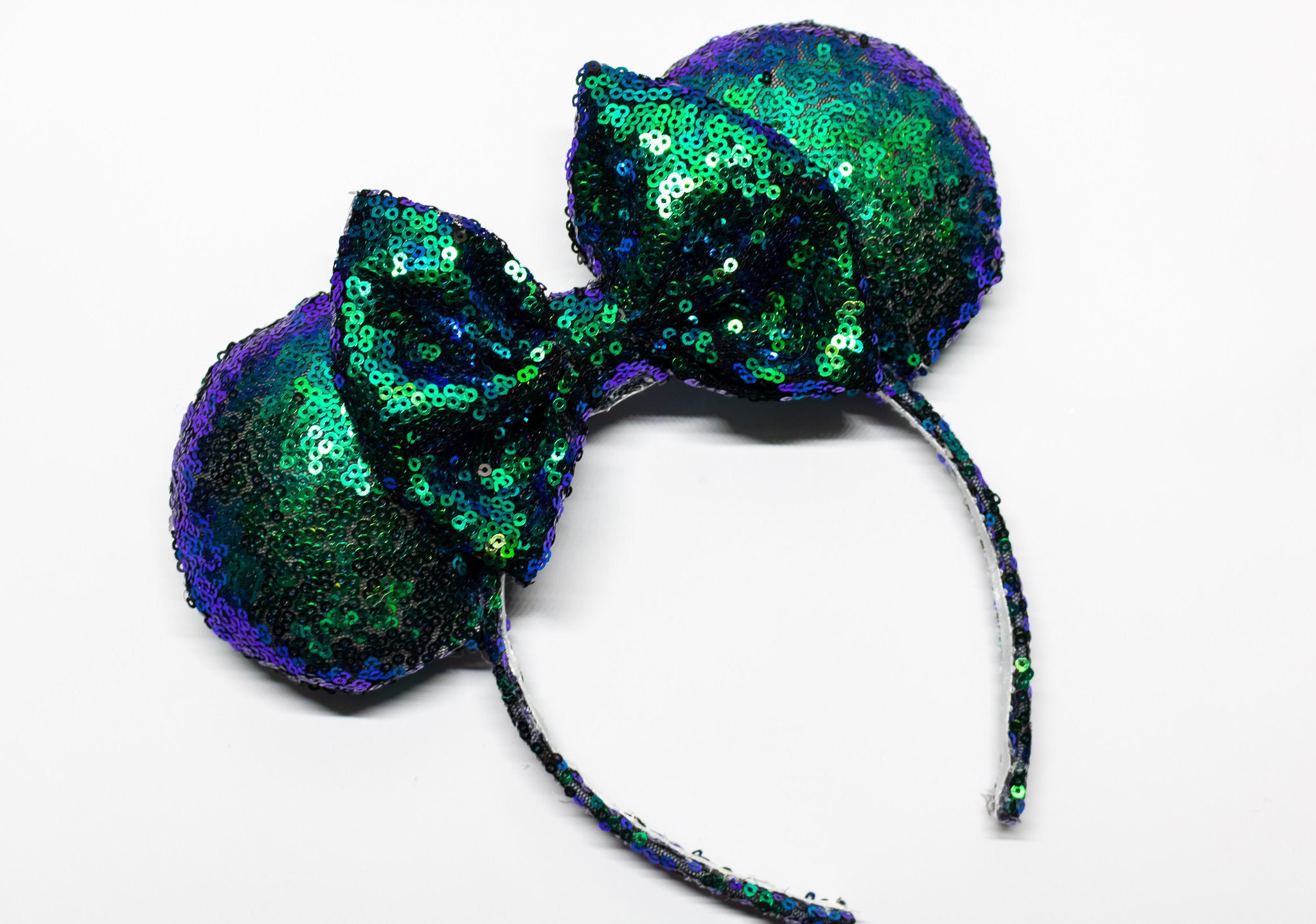 mermaid sequins Mickey Mouse Ears blue green sequin ears mermaid sequins Mickey Mouse Ears blue green sequin ears