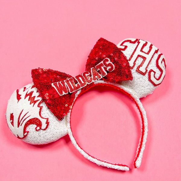 High School Musical Y2K Wildcats Disney Channel movie Inspired Mouse Ears