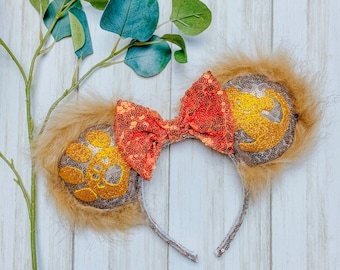 Lion King Inspired Fur Mouse Ears