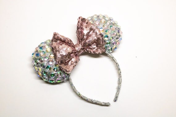 Crystal Embellished Minnie Ear Headband - Iridescent Gems Disney Minnie Mouse Iridescent Ears Headband - Minnie Mouse  main image 4