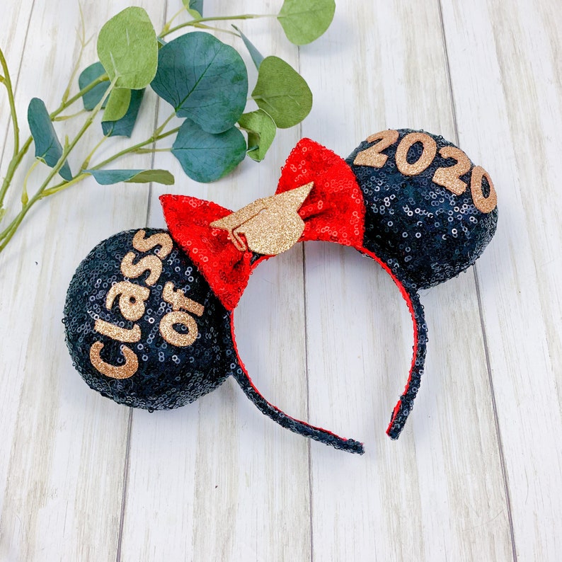Graduation Multi Year Customizable Mickey Mouse Ears Etsy