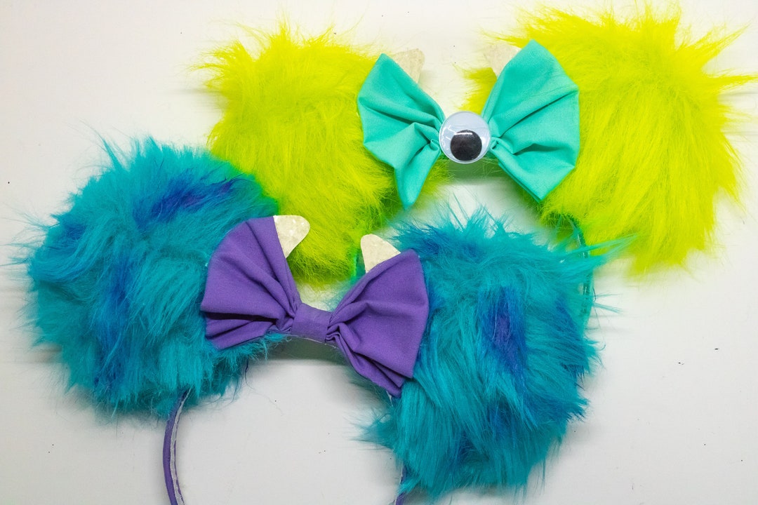 Disney Ears, Sully Mouse Ears, Mike Mouse Ears, Monster Inc Ears, Mouse