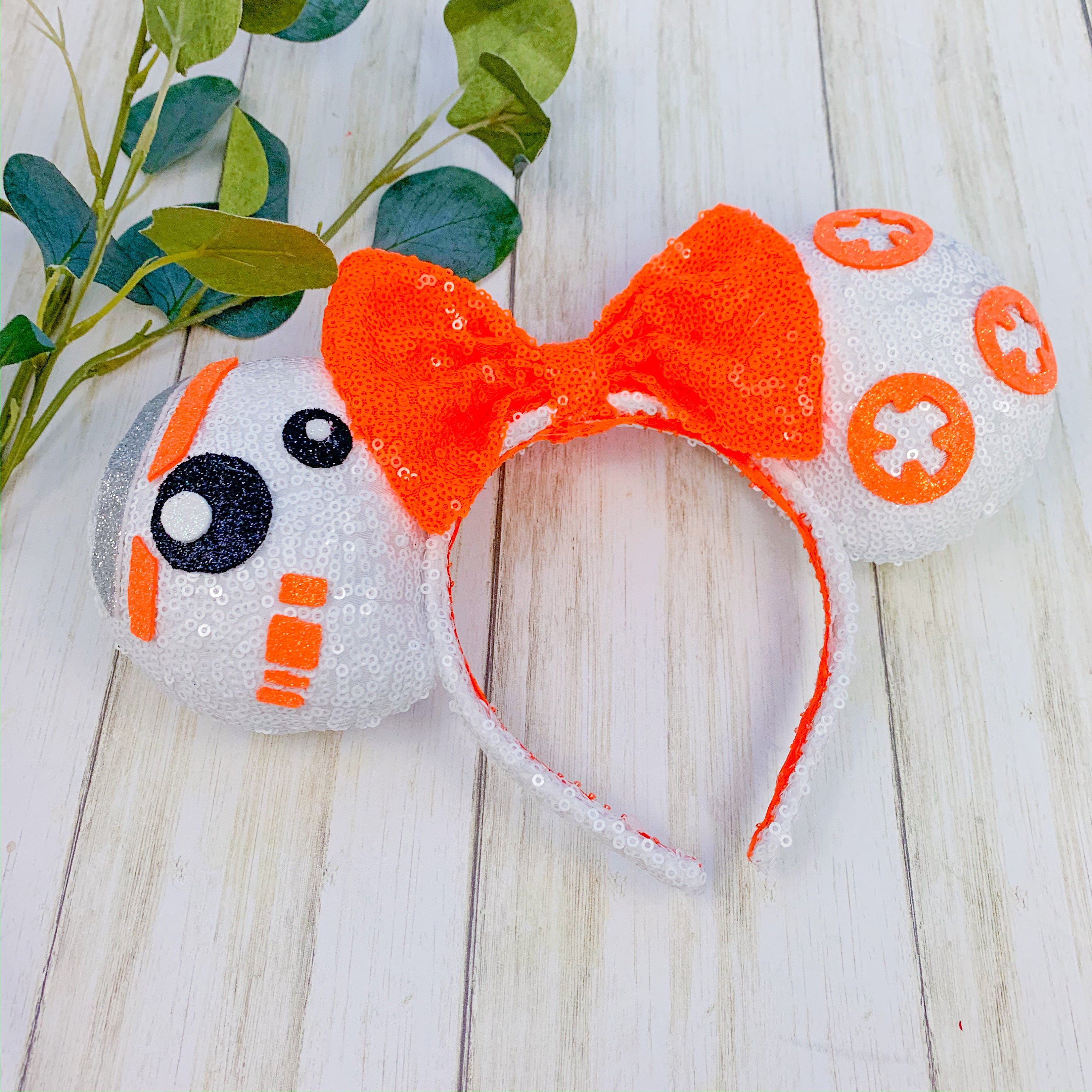 BB8 Inspired Star Wars Droid Mouse Ears - Etsy