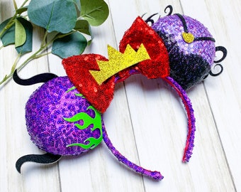Disney Villain inspired minnie mouse ears