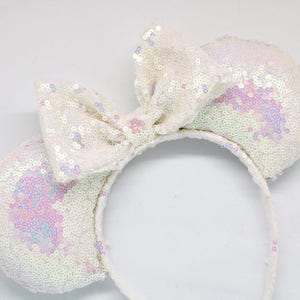 Oreilles de souris, oreilles de souris à paillettes, oreilles de souris iridescentes, oreilles disney, oreilles de souris Mickey, oreilles de souris de mariage, oreilles de souris Minnie