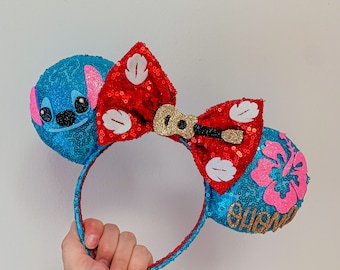 Lilo and Stitch inspired mouse ears