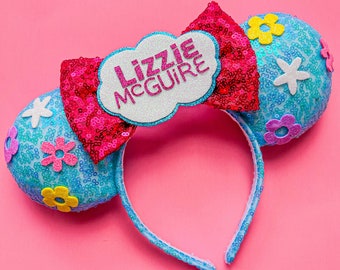 Lizzie Y2K Flower DISNEY Channel Inspired Mouse Ears