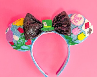 Alice in Wonderland Inspired Character Mouse ears
