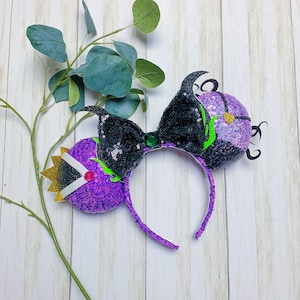 Orejas de ratón de Disney inspiradas en villanos / Ursula / Maléfica / Reina malvada