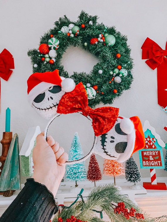 Nightmare Before Christmas Inspired Santa Jack Mouse Ears - Etsy
