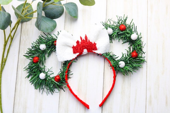 Christmas wreath Disney inpired Castle Mouse ears