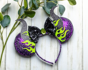 Maleficent inspired mouse ears