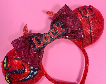 Nightmare Before Christmas Inspired Lock Mouse ears