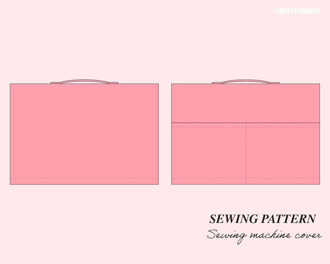 Sewing Machine Cover Pattern PDF Sewing Pattern Dust Cover With Storage