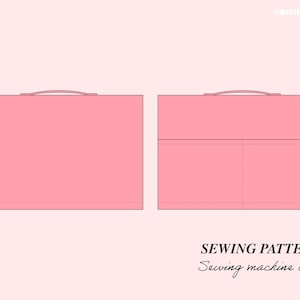 Sewing machine cover pattern| PDF sewing pattern | Dust cover with storage pocket | Singer Brother Janome Toyota Juki