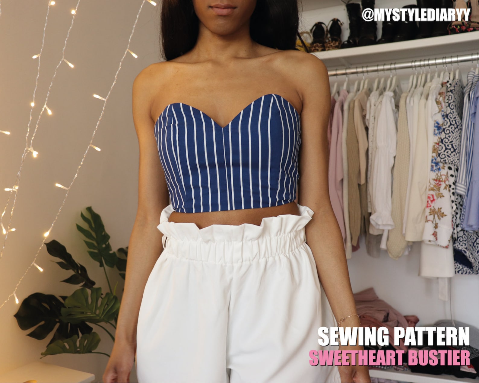 Sweetheart bustier pattern for women PDF sewing pattern | Etsy