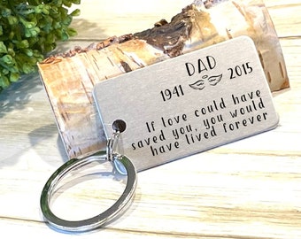 Memorial Keychain, Sympathy Gift, Memorial Gift, Loss of Loved One, Laser Engraved Keychain, Personalized Keychain