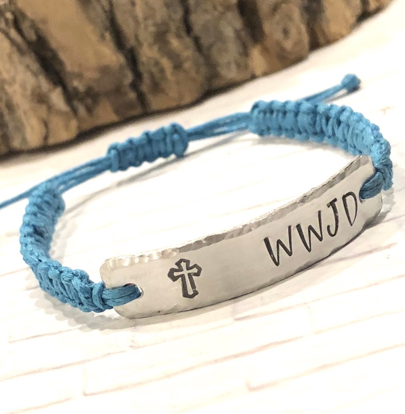 WWJD Christian Bracelet WWJD Bracelet Adjustable Cord Etsy