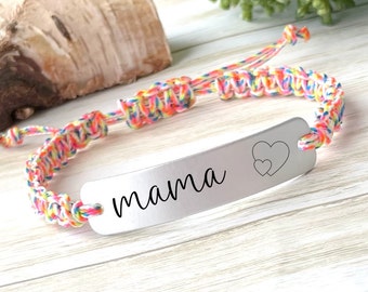 Gift For Mom, Mama Bracelet, Personalized Jewelry, Adjustable Bracelet, Gift for a Friend, Encouragement Gift, Support Gift, Mother's Day