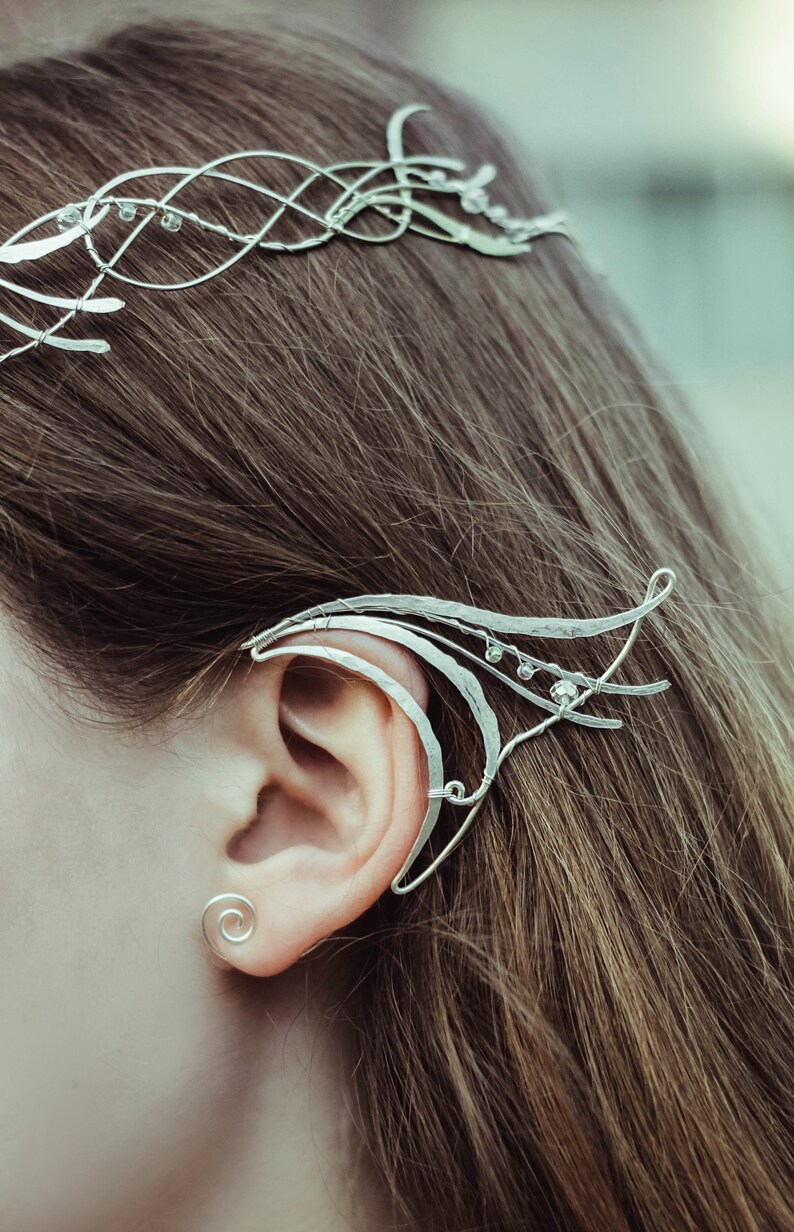 Galadriel elven ears Elven earrings Lotr ear cuff Lord of the | Etsy