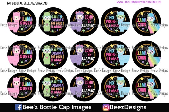 Hocus Black INSTANT DOWNLOAD 1 Inch Bottle Cap Images